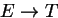 \begin{displaymath}\begin{array}{c@{\qquad\rightarrow\qquad}l}
S & E\; \$ \\
E & E * E \\
E & E + E \\
E & id
\end{array}\end{displaymath}