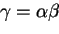 \begin{displaymath}X\quad\rightarrow\quad\alpha\cdot\beta, w\end{displaymath}