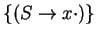 \(\{
(\ensuremath{S\rightarrow (\cdot L)} ), (\ensuremath{L\rightarrow \cdot S}...
...ensuremath{S\rightarrow \cdot (L)} ), (\ensuremath{S\rightarrow \cdot x} )
\}\)